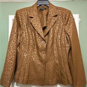 Stefani Animal print blazer Sz 16 NWT